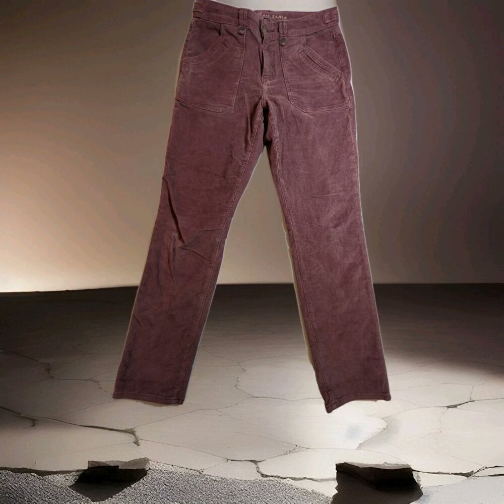 American Eagle Woman's Maroon Color 10 Regular Stretch